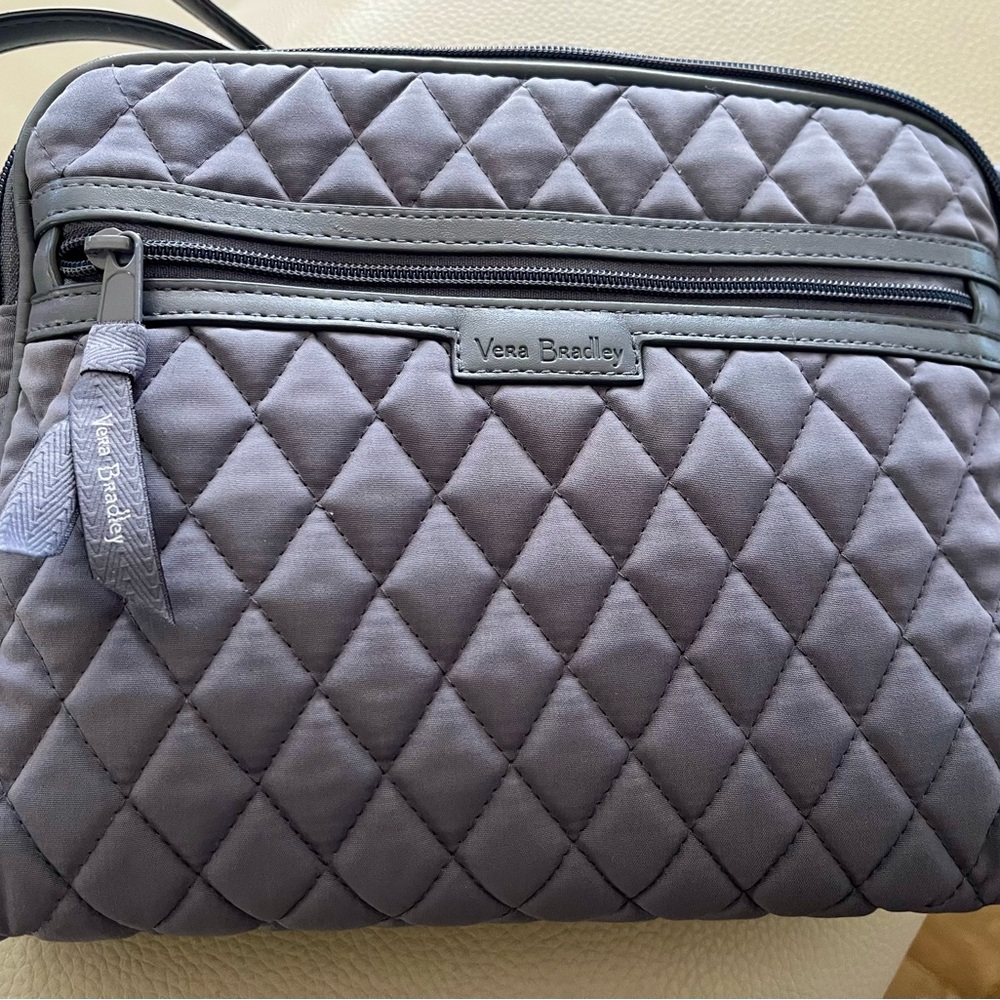 Vera Bradley Quilted Crossbody Bag in Lavender Gray